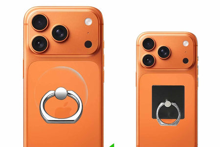 Cell Phone Ring Holder, Transparent Ring Holder 360°Rotation Finger Ring Stand, Clear Cell Phone Kickstand Compatible with Most of Phones, Tablet and Case, (2Silver+1Black+1Rose Gold)