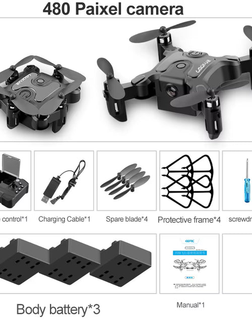 Load image into Gallery viewer, New Mini Drone V2 4K 1080P HD Camera Wifi Fpv Air Pressure Altitude Hold Foldable Quadcopter RC Drone Kid Toy Gift
