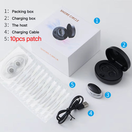 5Pair Smart Anti-Snoring Devices Magnetic anti Snore EMS Easy Breathe Improve Sleeping Aid Apnea Guard Night Device Dropshipping