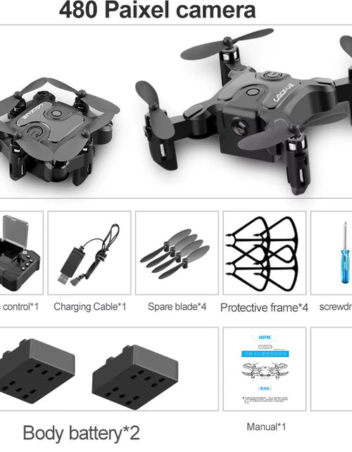 Load image into Gallery viewer, New Mini Drone V2 4K 1080P HD Camera Wifi Fpv Air Pressure Altitude Hold Foldable Quadcopter RC Drone Kid Toy Gift
